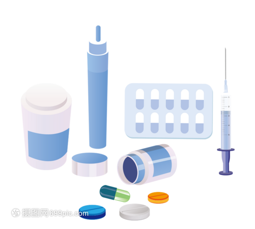 手绘卡通医疗器械胶囊